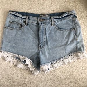 Free People Jean shorts
